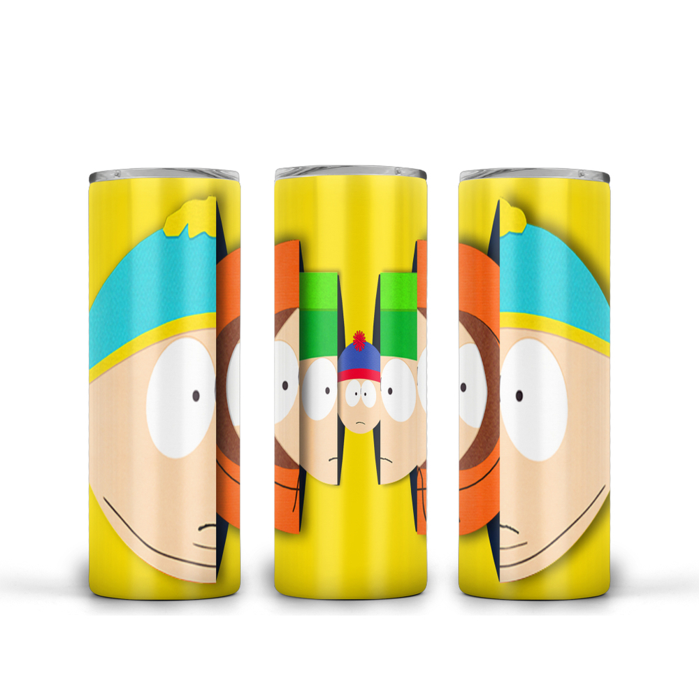 South Park insulated stainless steel tumbler, cartoon, metal tumbler, bottle